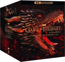 Game of Thrones : Le Trône de Fer – L’intégrale des Saisons 1 à 8 – Packshot Blu-ray 4K Ultra HD
