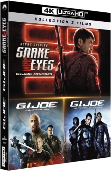 G.I. Joe : Collection 3 films : Le Réveil du Cobra + Conspiration + Snake Eyes – Packshot Blu-ray 4K Ultra HD