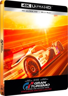 Gran Turismo (2023) de Neill Blomkamp - Édition Boîtier SteelBook - Packshot Blu-ray 4K Ultra HD