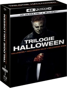 Halloween Trilogie : Halloween (2018) + Halloween Kills (2021) + Halloween Ends (2022) – Packshot Blu-ray 4K Ultra HD