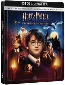 Harry Potter à l’école des sorciers (2001) de Chris Columbus - Édition boîtier SteelBook – Packshot Blu-ray 4K Ultra HD