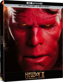 Hellboy II : Les légions d’or maudites (2008) de Guillermo del Toro – Édition Steelbook – Packshot Blu-ray 4K Ultra HD