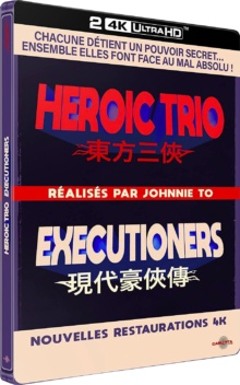 Heroic Trio + Executioners : 2 films de Johnnie To - Édition Limitée Steelbook - Packshot Blu-ray 4K Ultra HD