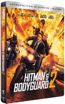 Hitman & Bodyguard 2 (2021) de Patrick Hughes - Édition boîtier SteelBook – Packshot Blu-ray 4K Ultra HD