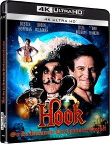Hook ou la revanche du Capitaine Crochet (1991) de Steven Spielberg - Packshot Blu-ray 4K Ultra HD
