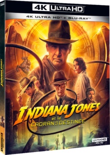 Indiana Jones et le Cadran de la Destinée (2023) de James Mangold - Packshot Blu-ray 4K Ultra HD