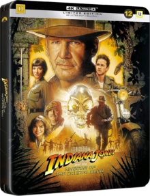 Indiana Jones et le royaume du crâne de cristal (2008) de Steven Spielberg - Édition Limitée Steelbook - Packshot Blu-ray 4K Ultra HD