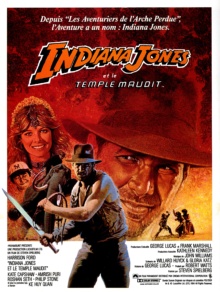 Indiana Jones et le temple maudit (1984) de Steven Spielberg - Affiche