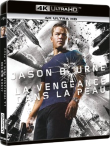 Jason Bourne - La Vengeance dans la Peau (2007) de Paul Greengrass - Packshot Blu-ray 4K Ultra HD