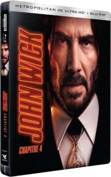 John Wick : Chapitre 4 (2023) de Chad Stahelski - Édition Limitée SteelBook - Packshot Blu-ray 4K Ultra HD