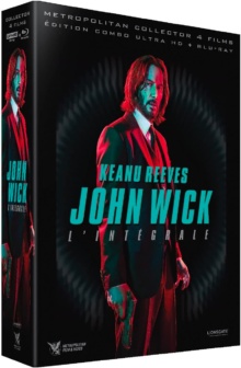 John Wick - Les 4 chapitres (2014 - 2023) de Chad Stahelski - Édition Collector Limitée - Packshot Blu-ray 4K Ultra HD