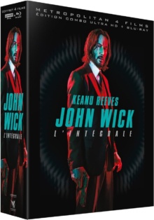 John Wick - Les 4 chapitres (2014 - 2023) de Chad Stahelski - Packshot Blu-ray 4K Ultra HD