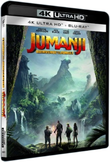 Jumanji : Bienvenue dans la jungle (2017) de Jake Kasdan - Packshot Blu-ray 4K Ultra HD