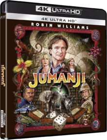 Jumanji (1995) de Joe Johnston - Packshot Blu-ray 4K Ultra HD