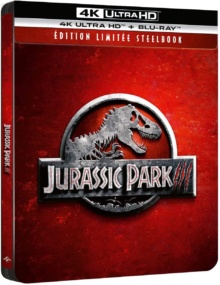 Jurassic Park III (2001) de Joe Johnston - Édition boîtier SteelBook - Packshot Blu-ray 4K Ultra HD