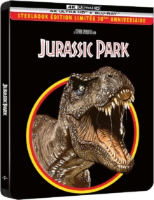 Jurassic Park (1993) de Steven Spielberg - Édition 30ème Anniversaire Steelbook - Packshot Blu-ray 4K Ultra HD