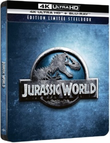 Jurassic World (2015) de Colin Trevorrow - Édition boîtier SteelBook - Packshot Blu-ray 4K Ultra HD