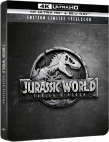 Jurassic World : Fallen Kingdom (2018) de J.A. Bayona - Édition boîtier SteelBook - Packshot Blu-ray 4K Ultra HD