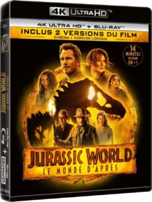 Jurassic World : Le Monde d'après (2022) de Colin Trevorrow - Packshot Blu-ray 4K Ultra HD