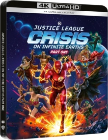 Justice League : Crisis on Infinite Earths - Partie 1 (2024) de Jeff Wamester - Édition Boîtier Steelbook - Packshot Blu-ray 4K Ultra HD