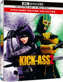 Kick-Ass 2 (2013) de Jeff Wadlow - Édition boîtier SteelBook - Packshot Blu-ray 4K Ultra HD