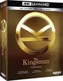 Kingsman : Services secrets + Le Cercle d'Or + Première mission (2015 - 2021) de Matthew Vaughn - Packshot Blu-ray 4K Ultra HD