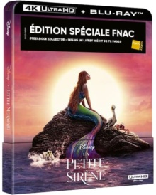 La Petite Sirène (2023) de Rob Marshall - Édition Spéciale Fnac Steelbook - Packshot Blu-ray 4K Ultra HD