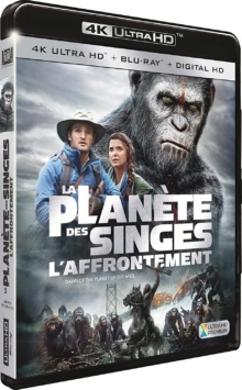 La Planète des Singes : L'Affrontement (2014) de Matt Reeves – Packshot Blu-ray 4K Ultra HD