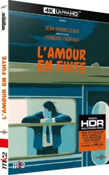 L'Amour en fuite (1979) de François Truffaut - Packshot Blu-ray 4K Ultra HD