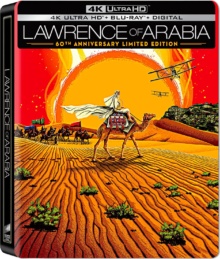 Lawrence d'Arabie (1962) de David Lean - Édition Limitée Steelbook 60ème Anniversaire - Packshot Blu-ray 4K Ultra HD
