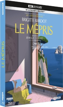 Le Mépris (1963) de Jean-Luc Godard - Édition 60ème Anniversaire - Packshot Blu-ray 4K Ultra HD