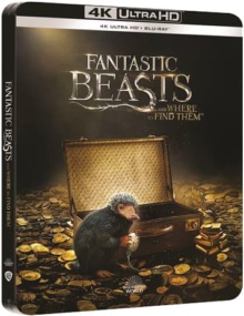 Les Animaux fantastiques (2016) de David Yates - Édition Limitée SteelBook - Packshot Blu-ray 4K Ultra HD