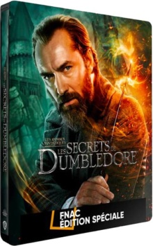 Les Animaux fantastiques : Les Secrets de Dumbledore (2022) de David Yates - Édition Spéciale Fnac Steelbook - Packshot Blu-ray 4K Ultra HD