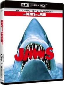 Les Dents de la mer (1975) de Steven Spielberg - Packshot Blu-ray 4K Ultra HD