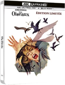 Les Oiseaux (1963) de Alfred Hitchcock – Édition boîtier SteelBook – Packshot Blu-ray 4K Ultra HD