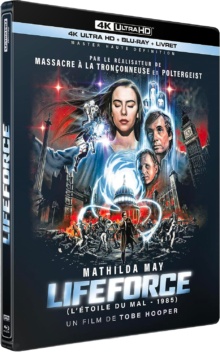 Lifeforce (1985) de Tobe Hooper - L'étoile du mal - Édition Digibook Limitée - Packshot Blu-ray 4K Ultra HD
