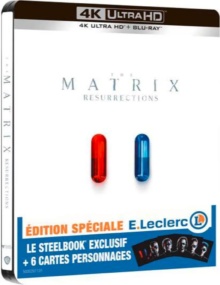 Matrix Resurrections (2021) de Lana Wachowski - Edition spéciale E. Leclerc boîtier SteelBook - Packshot Blu-ray 4K Ultra HD