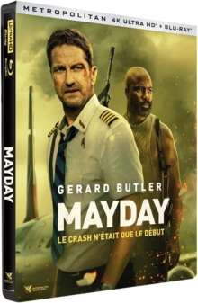 Mayday (2023) de Jean-François Richet - Édition Limitée Steelbook - Packshot Blu-ray 4K Ultra HD