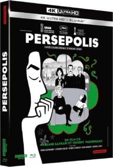 Persepolis (2007) de Vincent Paronnaud, Marjane Satrapi - Boîtier Digipack - Packshot Blu-ray 4K Ultra HD