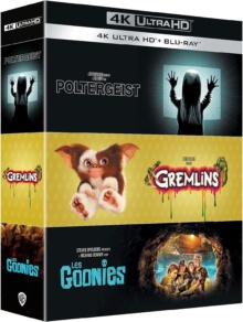 Poltergeist + Gremlins + Les Goonies - Packshot Blu-ray 4K Ultra HD