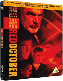 À la poursuite d’Octobre Rouge (1990) de John McTiernan – Édition Steelbook 30ème Anniversaire - Packshot Blu-ray 4K Ultra HD