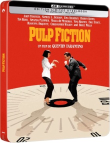 Pulp Fiction (1994) de Quentin Tarantino - Édition boîtier SteelBook - Packshot Blu-ray 4K Ultra HD