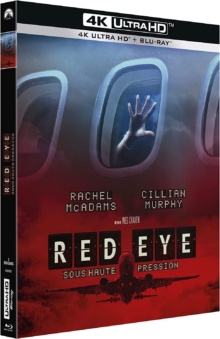 Red Eye : Sous haute pression (2005) de Wes Craven - Packshot Blu-ray 4K Ultra HD