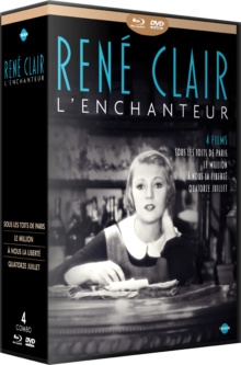 René Clair l'enchanteur - Coffret 4 films : Sous les toits de Paris + Le Million + À nous la liberté + Quatorze Juillet - Packshot Blu-ray