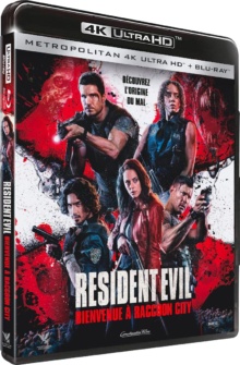 Resident Evil : Bienvenue à Raccoon City (2021) de Johannes Roberts - Packshot Blu-ray 4K Ultra HD