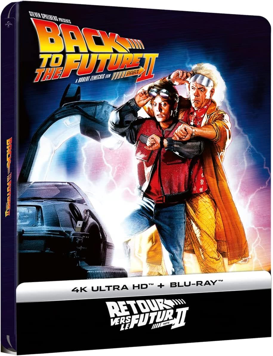 Retour vers le futur II - Édition boîtier SteelBook - Blu-ray 4K Ultra HD +  Blu-ray - Edition Blu-ray 4K UHD - DigitalCiné