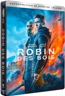 Robin des Bois (2018) de Otto Bathurst - Édition SteelBook – Packshot Blu-ray 4K Ultra HD