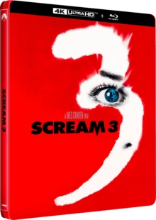 Scream 3 (2000) de Wes Craven - Édition Boîtier Steelbook - Packshot Blu-ray 4K Ultra HD