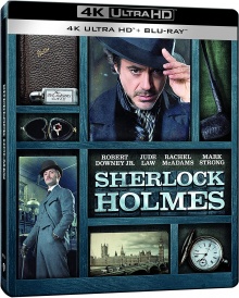 Sherlock Holmes (2009) de Guy Ritchie - Édition Steelbook - Packshot Blu-ray 4K Ultra HD