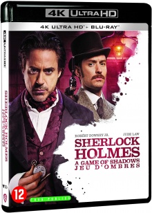 Sherlock Holmes : Jeu d’ombres (2011) de Guy Ritchie - Packshot Blu-ray 4K Ultra HD